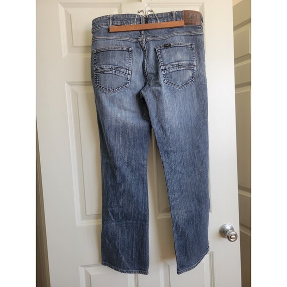 LEE Modern Series L342 Jeans Men Size 34x30 Straight Fit Medium Dark Wash - Picture 2 of 11